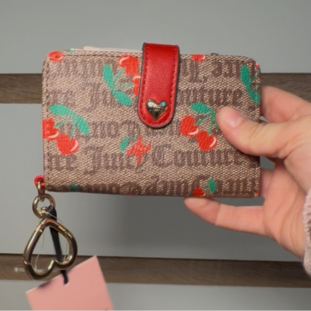 Juicy Couture Brown and Red Wallet